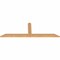 Ekena Millwork Portland Smooth Timber Gable Bracket, Western Red Cedar, 60"W x 20"H x 1 1/2"D x 3 1/2"F, 8/12 Pitch GBW060X20X0204POR00SWR - alternate 3